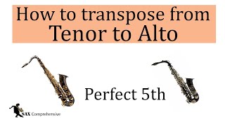 How to transpose from tenor to alto