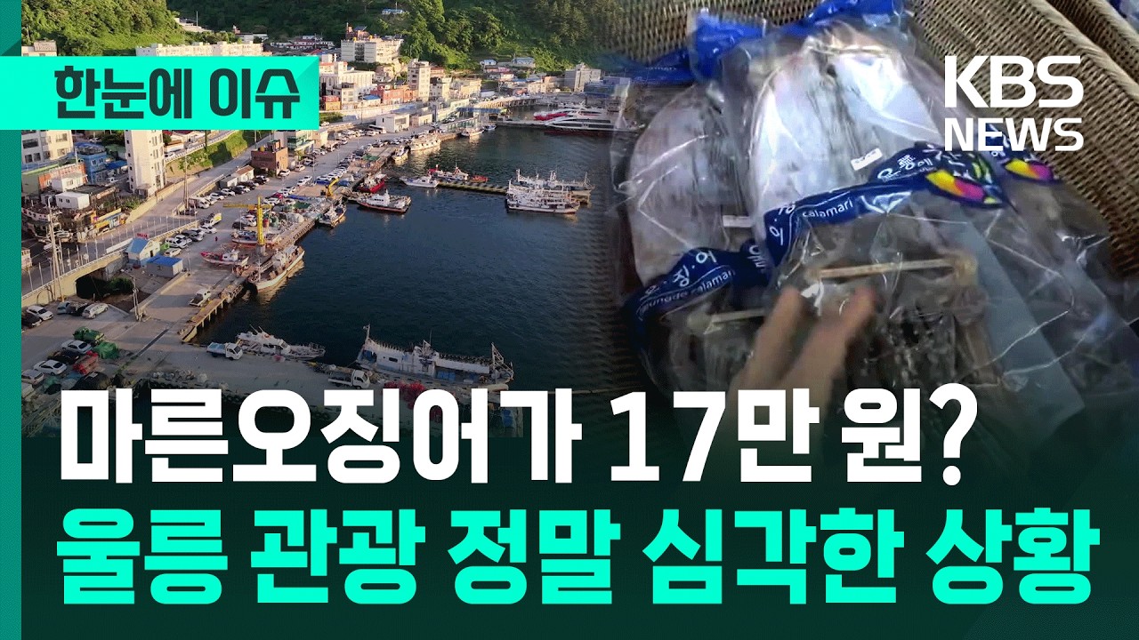 [한눈에 이슈] 마른오징어가 17만 원?…울릉 관광 정말 심각한 상황 / KBS 2026.05.07.