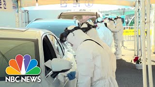 Drive-Thru Testing Launched To Stop Coronavirus Spread In South Korea | NBC News
