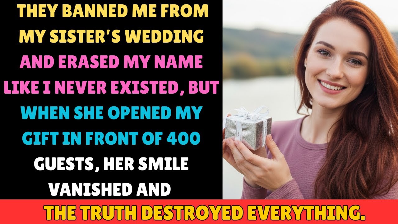Not Invited to My Own Sister’s Wedding… Until My Gift Shattered Her Perfect Day