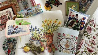 картинка: ВЫШИВКА за полгода: ПРОЦЕССЫ 🪡 | ФИНИШИ ❌ | ПОКУПКИ 🛍️ [Вышивка крестом]