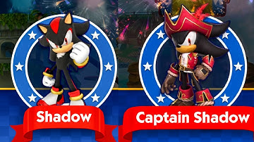 Sonic Dash Shadow vs Captain Shadow Running Challenge Nubi Gameplay