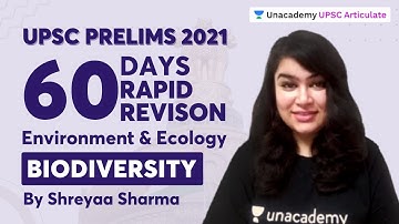 60 days Rapid Revision on Environment & Ecology | UPSC Prelims 2021 | Biodiversity by Shreyaa Sharma
