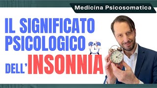 Il significato psicologico dell'INSONNIA