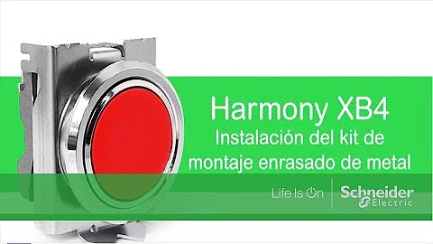 Como Montar Pulsadores Enrasados Harmony XB4