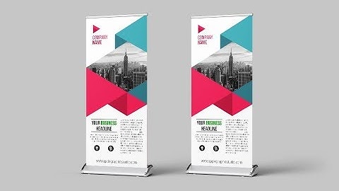 Photoshop Tutorial | Roll Up Banner Design | Roller Banner | Stand Up Banner