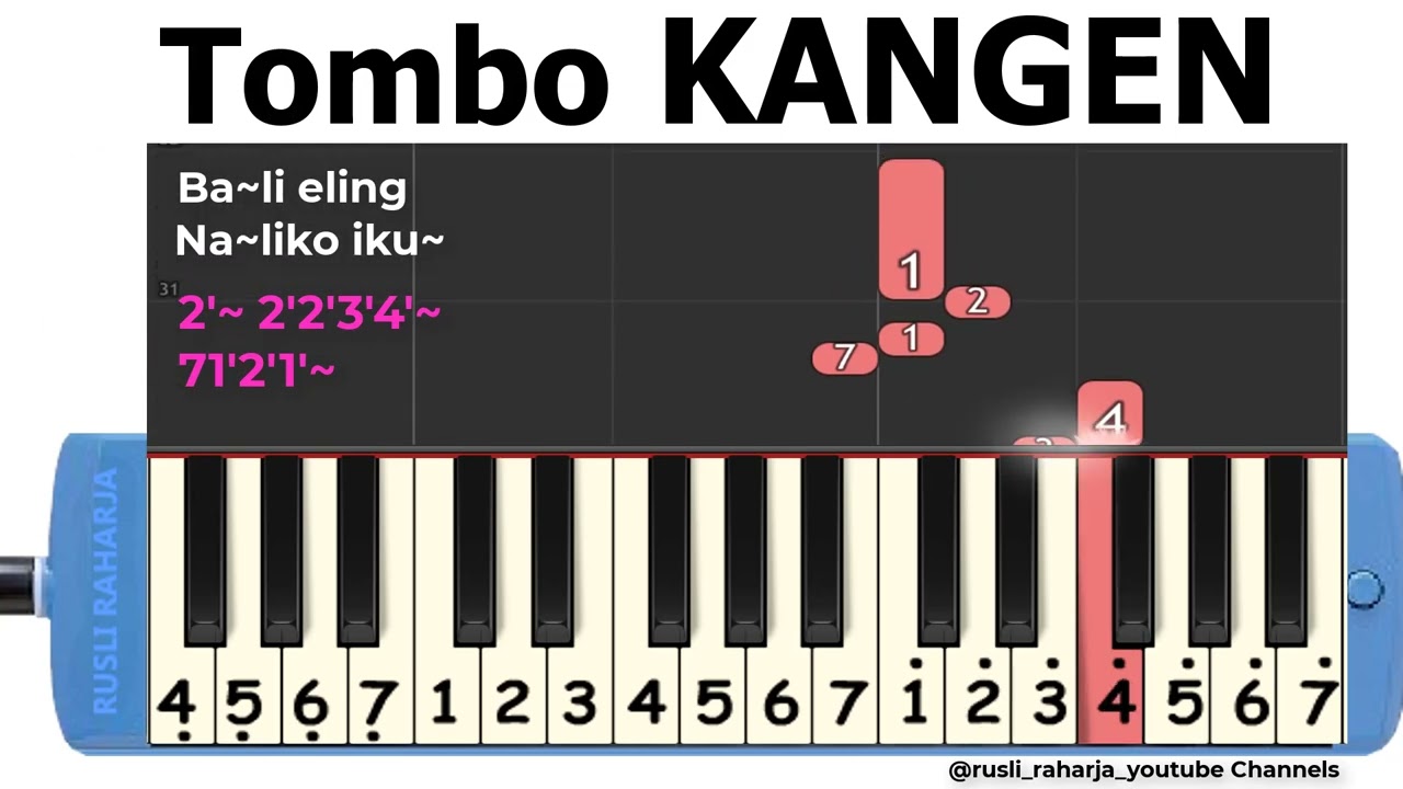 Tombo kangen not pianika