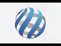 Wrap Circle Logo Design With Globe Shape / Adobe illustrator Logo Design Tutorial