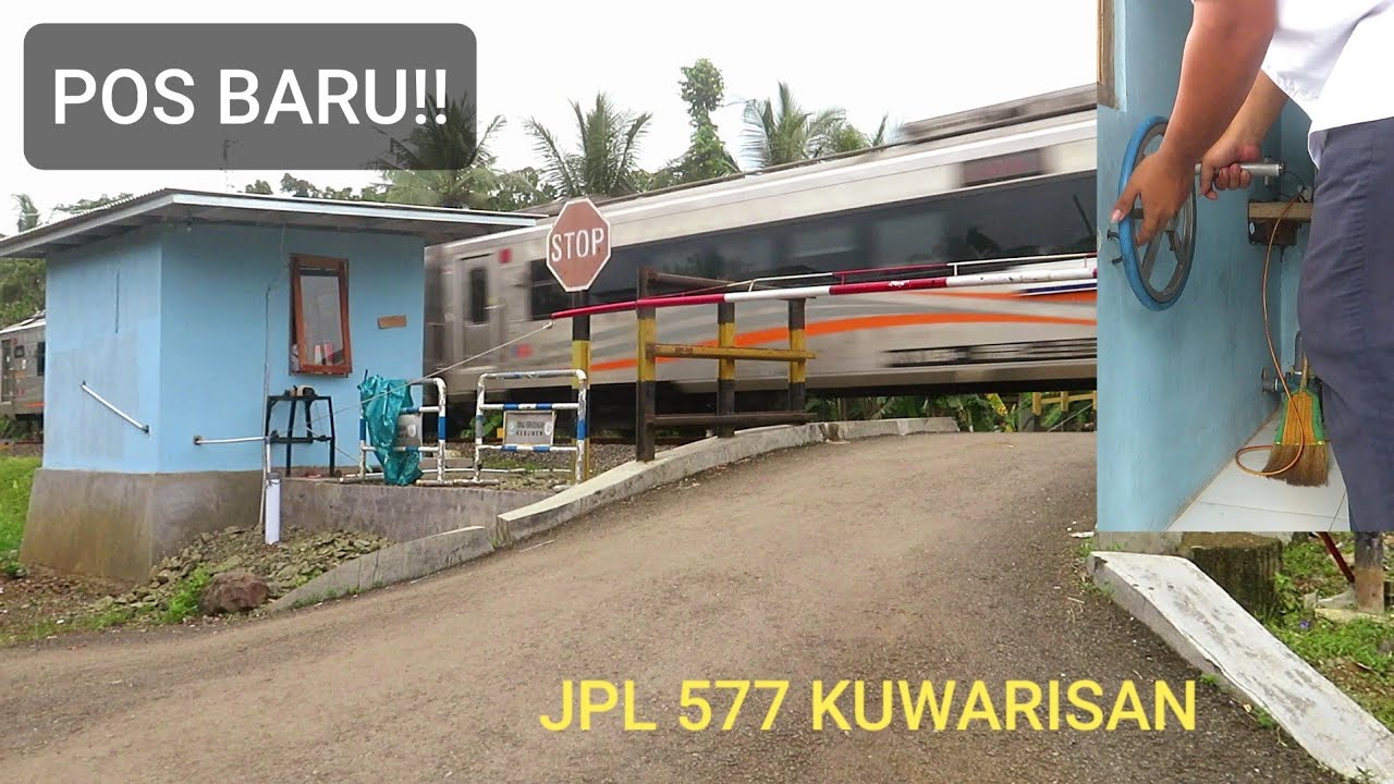 POS BARU JPL 577 KUWARISAN, KUTOWINANGUN, KEBUMEN. BEGINI CARA MENUTUP PALANG PERLINTASAN TERUNIK!!!
