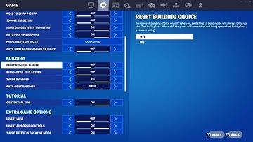 How to Find Building Settings in Fortnite - Reset Building and Turbo Building