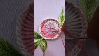 Most beautiful flower design|latest hand embroidery video #Shorts