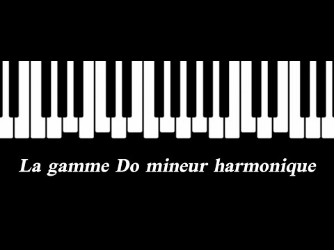Méthode de Piano ( La gamme de Do Mineur harmonique )