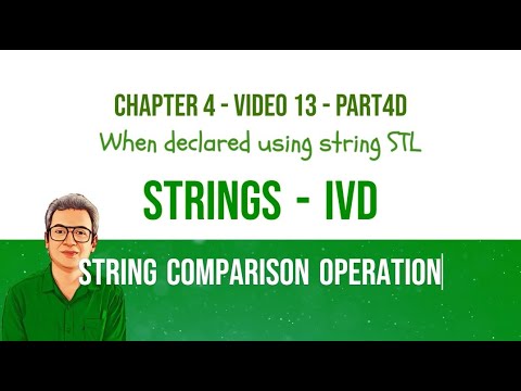 String comparison operations in C++ | Comparing two give strings - YouTube