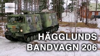 Hägglunds Bandvagn 206 Tracked Carrier in Action