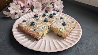 Pistachio & Blueberry Cake 🎂 | Quick & Delicious 😊