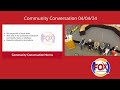 Community conversation  442024