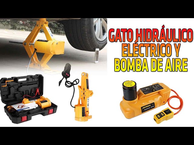 ☑️ GATO Hidráulico Eléctrico con BOMBA de aire y DESTORNILLADOR 