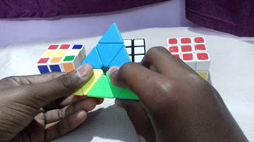 How to solve a pyraminx in tamil