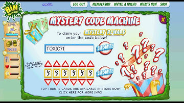 binweevils top trump codes