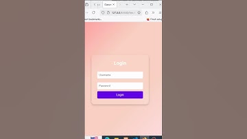 Glassmorphism Login Form in CSS #coding #shorts #css #htmlcss