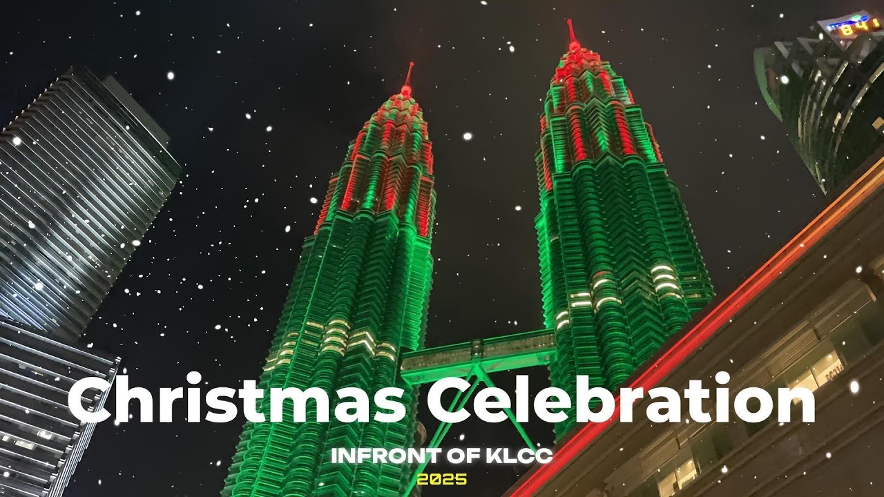 Christmas Celebration In Front Of KLCC | City Centre Kuala Lumpur Malaysia 🇲🇾 2025 🎉🎊🎁