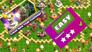 Easily 3 Star Lunar New Year Challenge-Clash Of Clan
