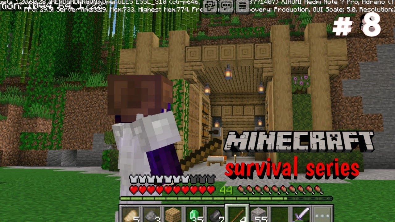 Minecraft Survival ,part - 8 // I Made This New Base in my survival ...