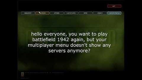 Battlefield 1942 How to install the "gamespy" patch in 2025