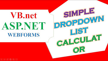 VB.net ASP.NET - Simple DropDownList Calculator