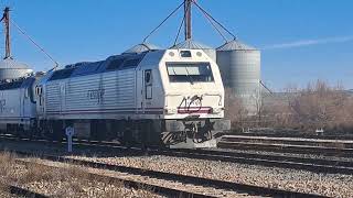 Traslado de coches Talgo serie 107 de Ancho variable a la base de la Sagra