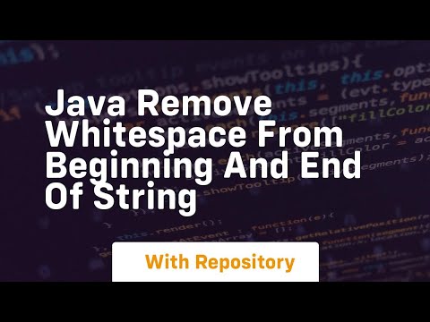 java remove whitespace