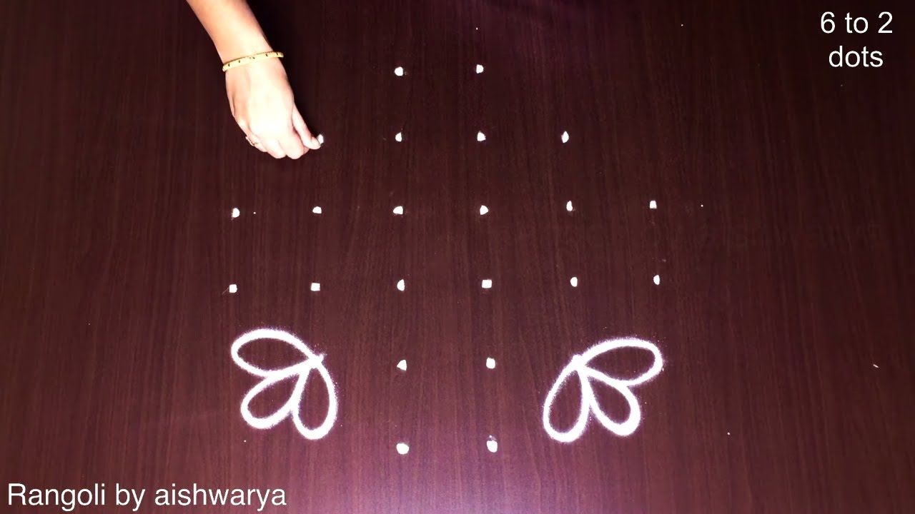 6x2x2 Attractive Awesome Indian Rangoli Kolams