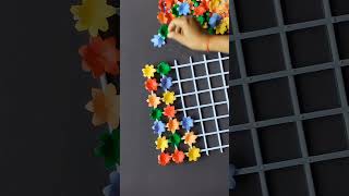 Unique Paper Flower Wall Hanging Craft #Youtubeshorts #Homedecor #FlowerWallHanging #DIY #Shorts