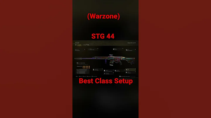 Warzone: STG44 Best Class Setup
