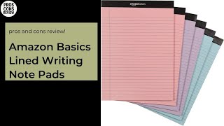 Amazon Basics Lined Writing Note Pads Pros & Cons Review