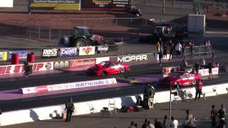 Outlaw 10.5 Greg Hindman blows tire at top of track 2013 SCSN 9