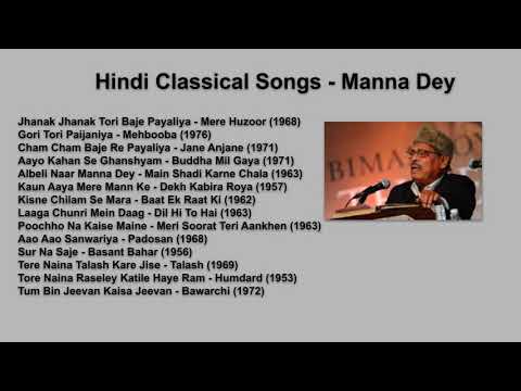 Manna Dey Old Hindi Classical Songs