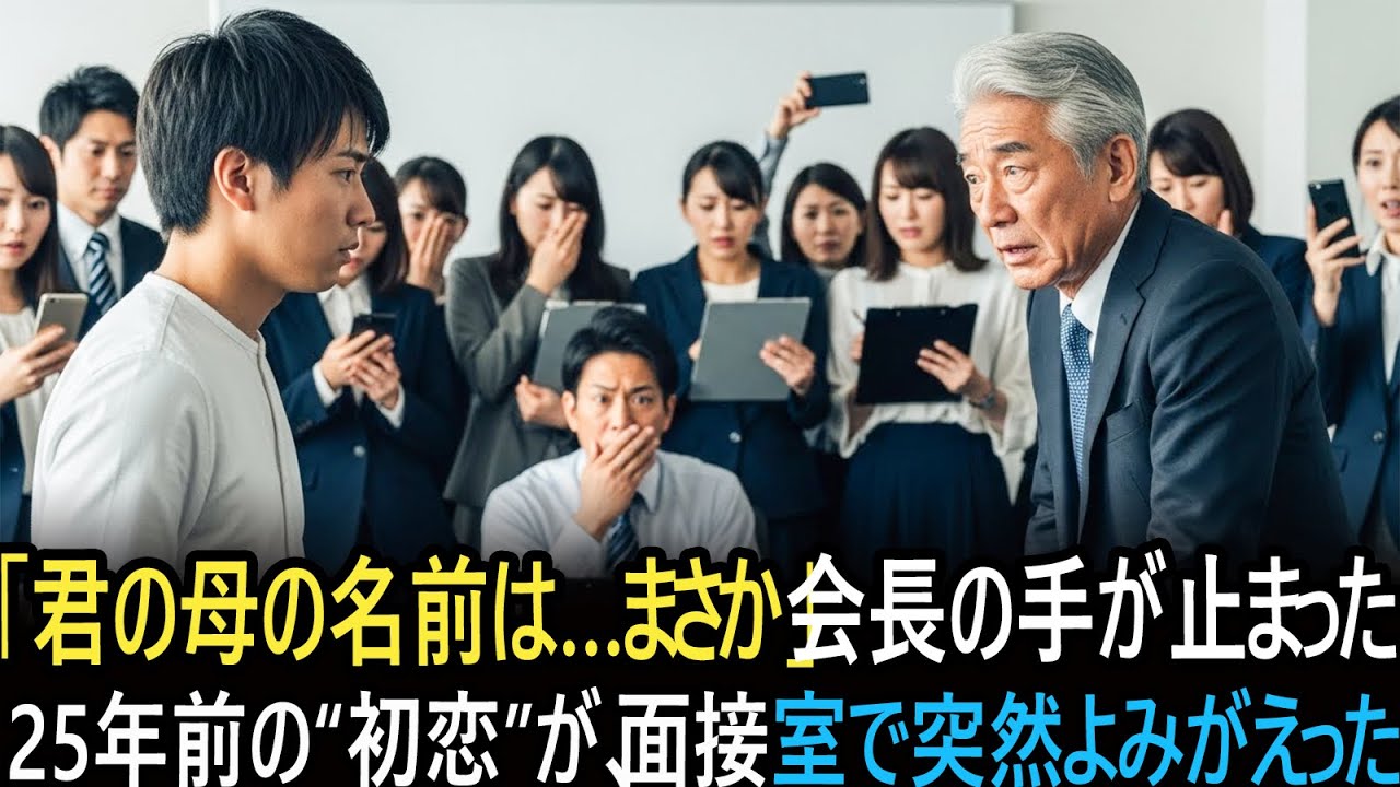 『君のお母さんの名前は、もしかして——』大企業の会長が知らずに面接していたのは、25年前に別れた“初恋の人”の息子だった