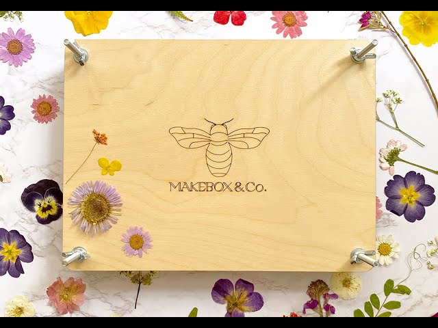 Large Wooden Flower Press Kit - Create Botanical Art & Hand-Made Cards -  Little Garden Shop