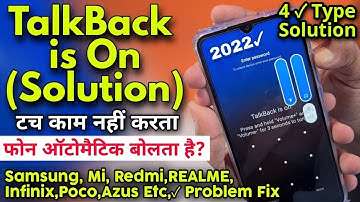 MI MOBILE TALKBACK OFF | How to Remove TalkBack in Mi Phone, how to disable talkback in Redmi Note 8