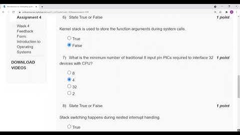 Introduction to Operating Systems | NPTEL | Week 4 Assignment 4 Solution | July 2021