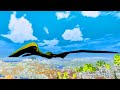 COMPILAÇÃO DE CAÇADAS FEITAS COM O GIGANTE ALADO HATZEGOPTERYX!path of titans mobile