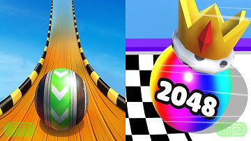 Sky Rolling Ball 3D Vs Ball Merge 2048 Android iOS Mobile Gameplay Walkthrough 191203