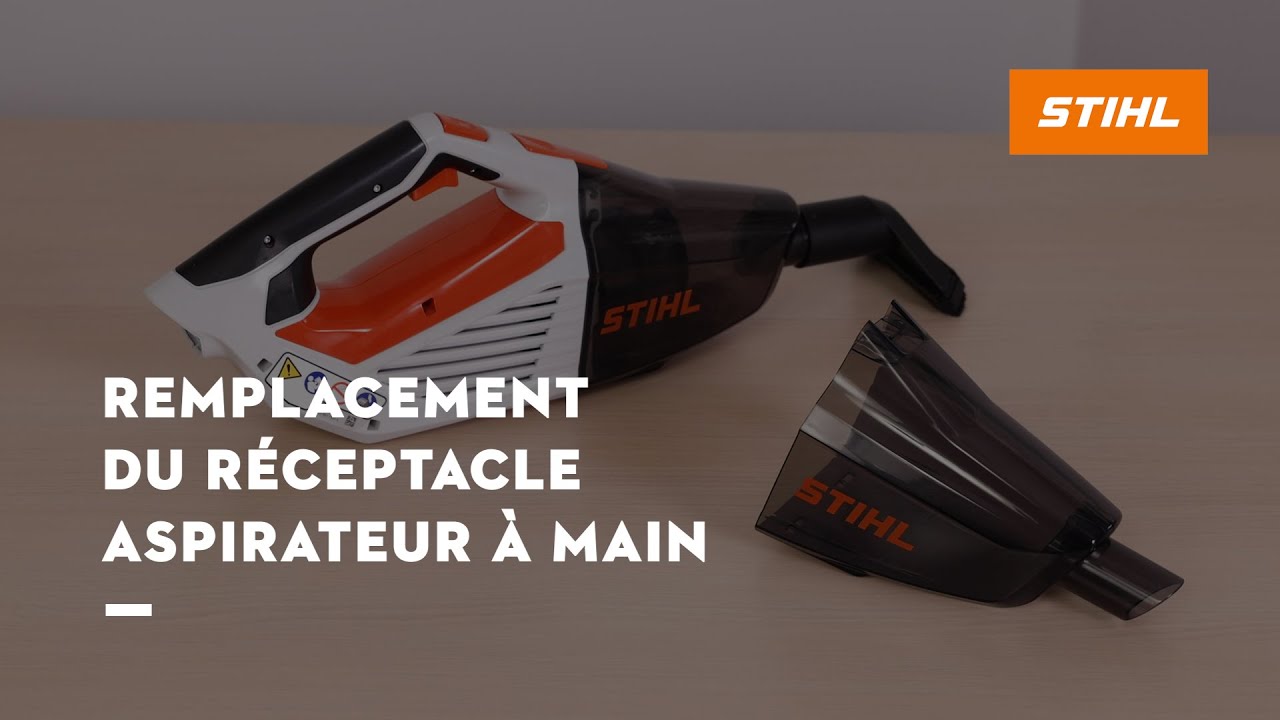 Comment remplacer le réceptacle d'un aspirateur à main STIHL