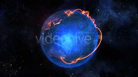 Motion Graphics - Rotating Earth with Global Network | VideoHive
