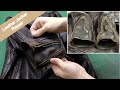 【革ジャン再生】ヤフオク6000円のショット。袖口ボロボロ。ファスナー全破損。裏地の破れあり。＜前編＞ Fix a tattered leather jacket
