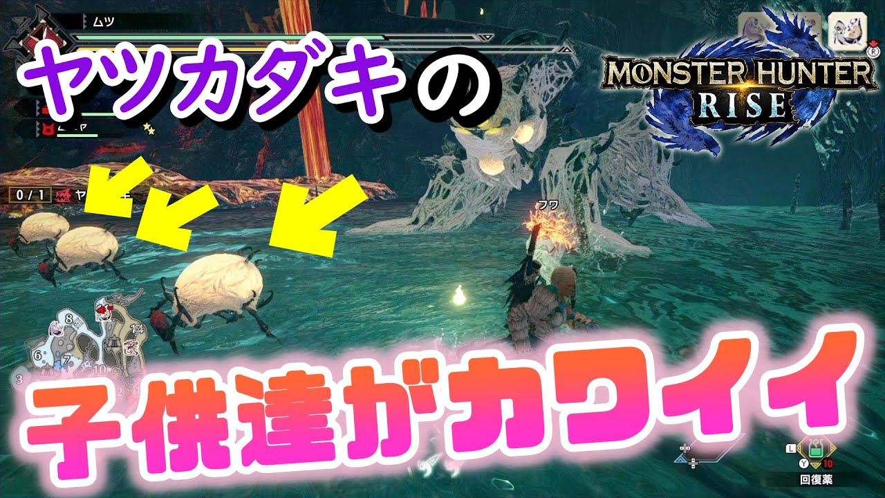 ヤツカダキの子供達がかわいい モンハンライズ Mhrise モンスターハンターライズ ゲーム実況攻略 Youtube