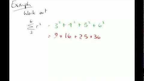 MathTube | Sigma Notation | Tutorial