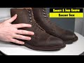 Crockett  jones coniston in dark brown roughout suede review  misiu academy for the noble shoe