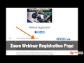 Zoom Webinar Registration Page